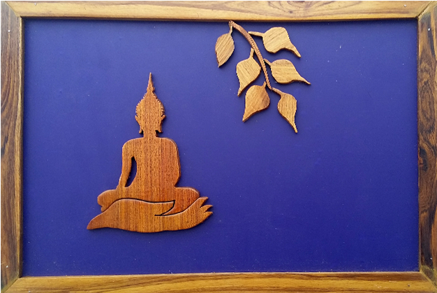 Sold 100 - Times - Wooden Photo Frame Buddha (700x700), Png Download