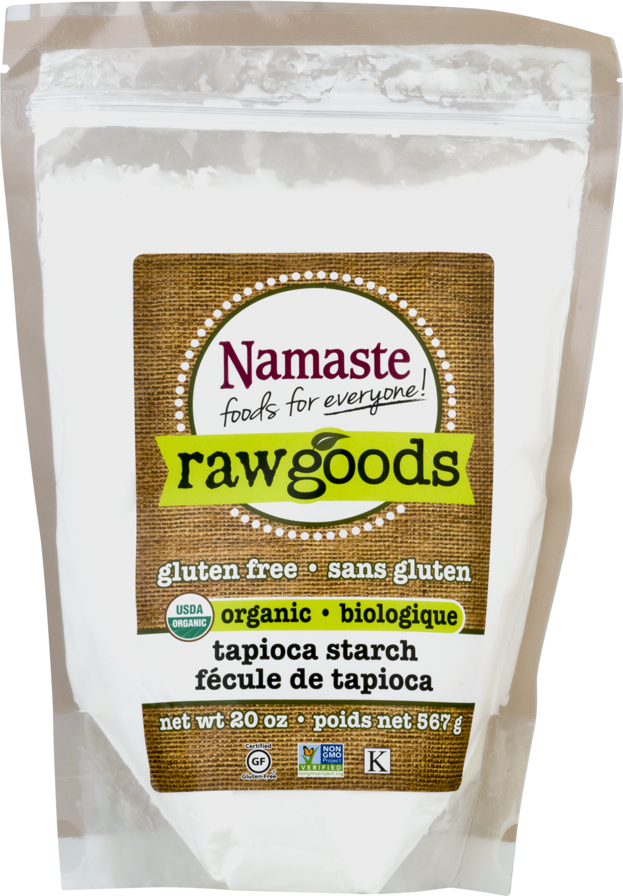 Namaste Foods Raw Goods Gluten Free Organic Tapioca - Namaste Foods Organic Tapioca Starch (1800x1800), Png Download