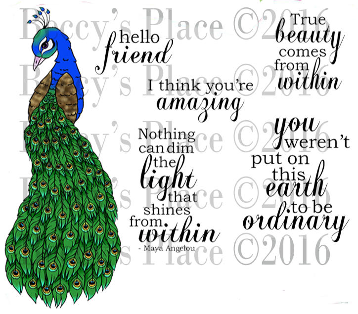 True Beauty Digital Stamp Set [digi844b] - Digital Stamp (724x635), Png Download