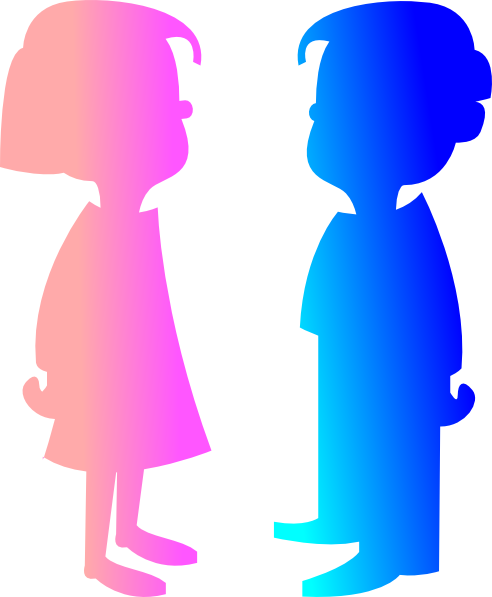 Boy And Girl Clip Art At Clipart Library - Boy And Girl Png (492x597), Png Download