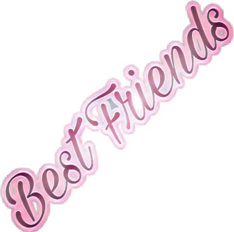 Best Friend Friends Bestfriends Pretty Cute - Best Friend's Picsart Logo (468x464), Png Download