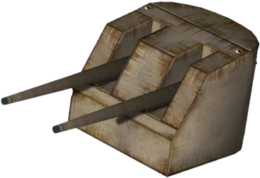 Rotates 95 Degrees To Each Side And Fires High Explosive - Wood (800x254), Png Download