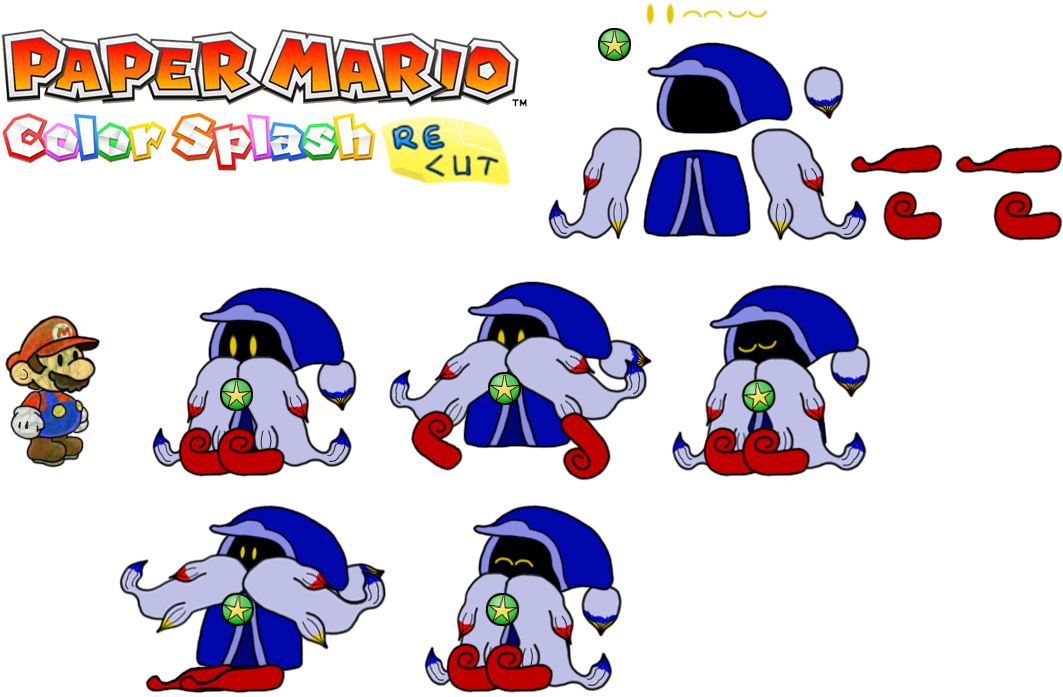 Prelude To The Recolored Paper Tale - Paper Mario Colour Splash Wii U (pal) (1148x752), Png Download