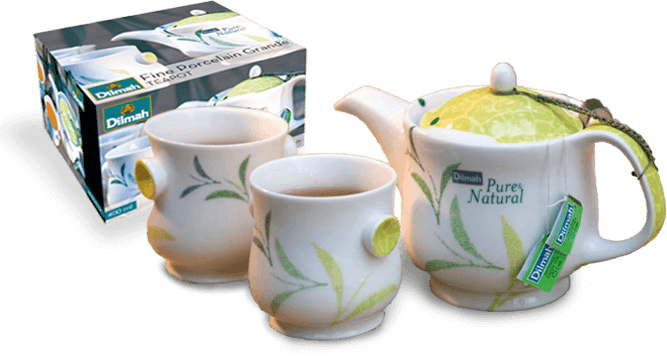 Dilmah Real Fresh Iced Tea Green Tea With Ginger And - Tea (667x359), Png Download