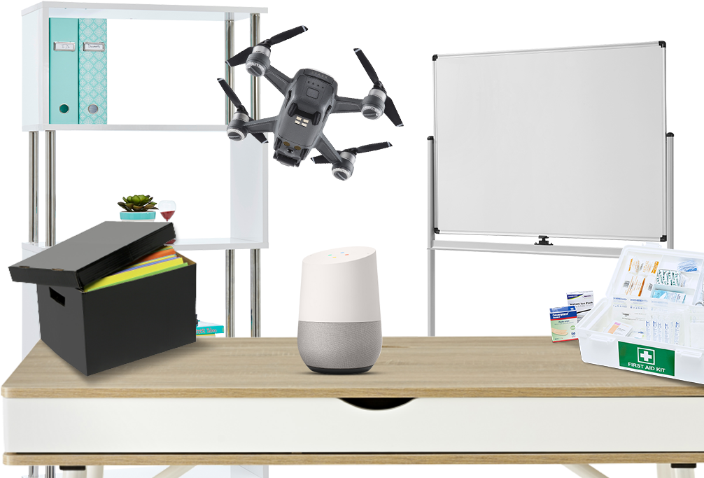 Stationery - Dji Spark Camera Drone (1024x682), Png Download