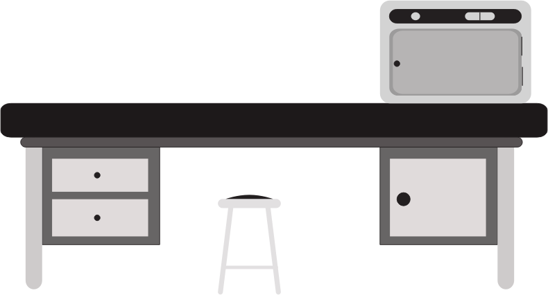 Original Sitting Office Chair Desk Chair Furniture - Science Lab Table Clip Art (790x426), Png Download