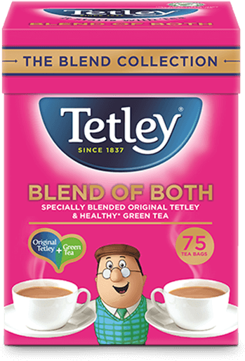 Tetley Blend Of Both Green And Original Tea - Tetley Blend Of Both (635x570), Png Download