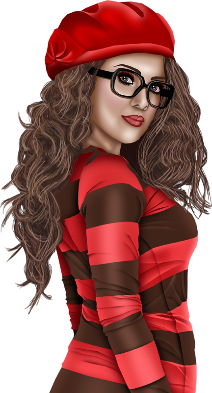 Girls Clipart Laptop - Costume Hat (432x800), Png Download