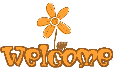 Cute Welcome Png Svg Black And White Download - Orange Welcome (495x294), Png Download