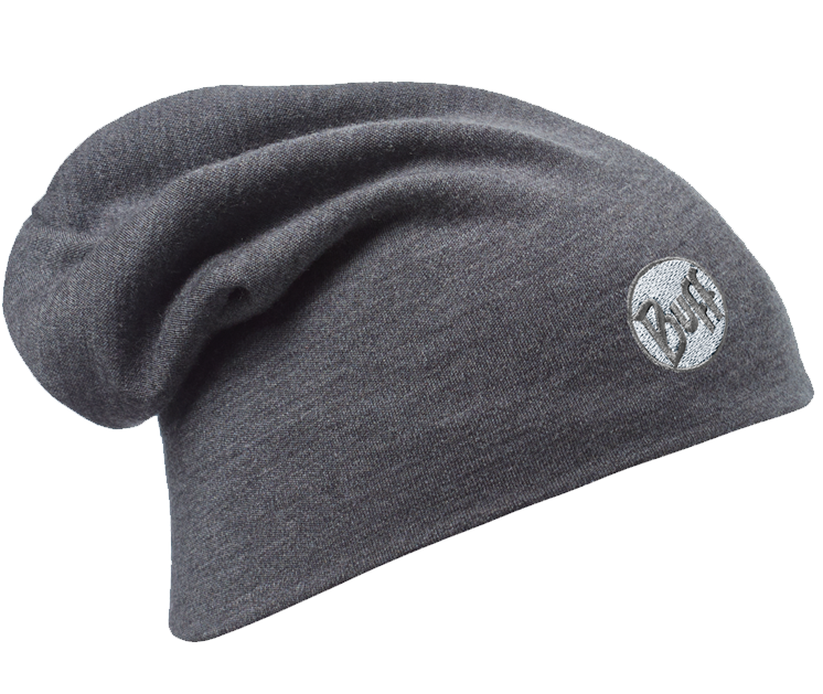 Grey - Gray Beanies By Buff - Gray Merino Wool Thermal Hat (750x980), Png Download