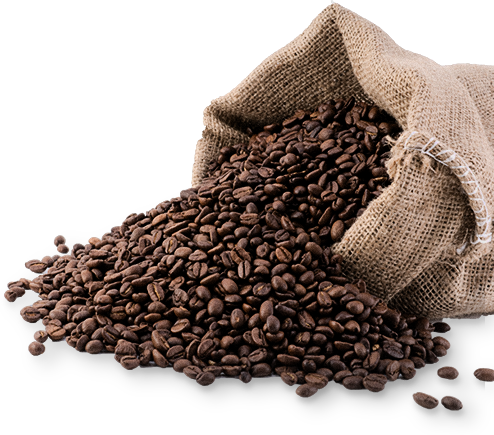 Coffee Bobs - Bag Of Coffee Beans Png (494x435), Png Download