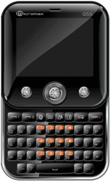 Black Micromax Q55 - Micromax Q55 Black (620x726), Png Download