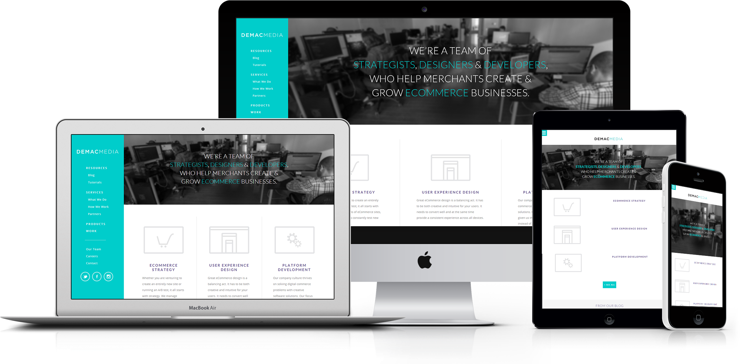 Mobile Friendly Website Development Services - Responsive Website Mockup Png (2620x1287), Png Download