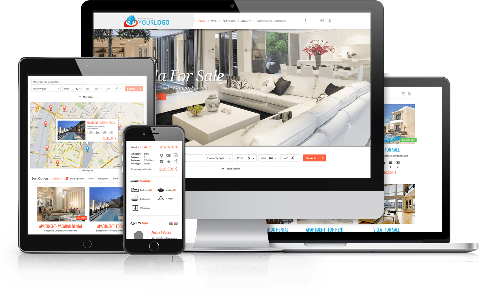 Website, Under One Roof - Real Estate Website Platform (1660x1032), Png Download