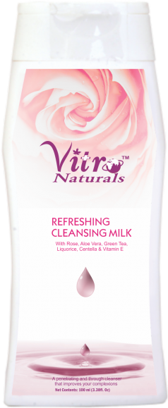 Refreshing Cleansing Milk - Vitro Naturals Certified Organic Amla Juice 1 Ltr (288x600), Png Download