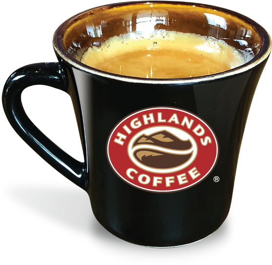 An Expertly Crafted Shot Of Espresso Made From Our - Highland Coffee Espresso (1000x1000), Png Download