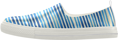 Watercolor Stripes Grunge Pattern - Slip-on Shoe (500x500), Png Download
