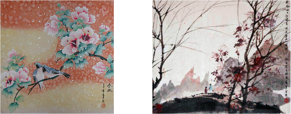 Women Would Wear A Dress Called A Cheongsam, And Men - Autumn Landscape From The Four Seasons (974x382), Png Download