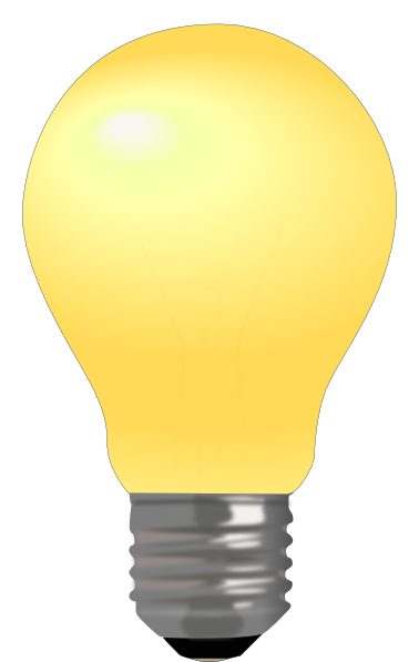Light Bulb Clipart Transparent Download - Light Bulb (378x597), Png Download
