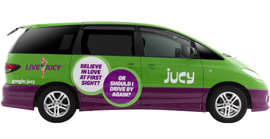 Hire Our Jucy - Jucy Campervan (550x292), Png Download