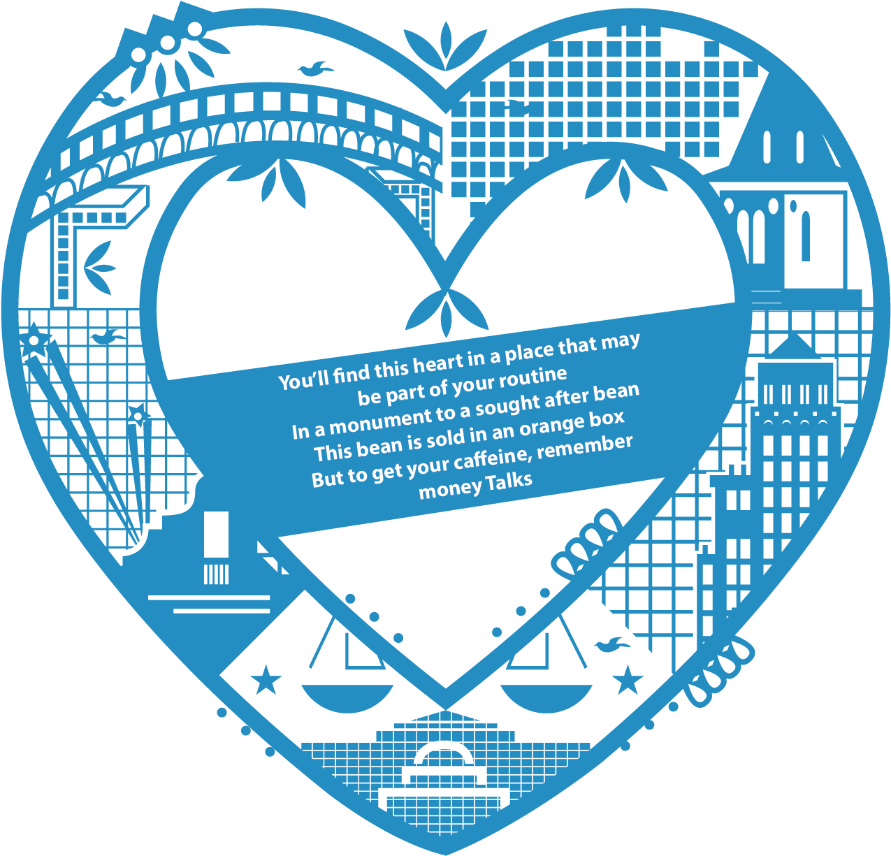 But To Get Your Caffeine, Remember Money Talks - Circle (1315x1315), Png Download