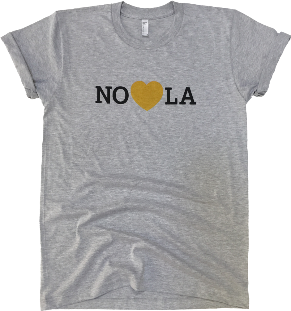 Heart In Nola Men's T Shirt - Color (946x1024), Png Download