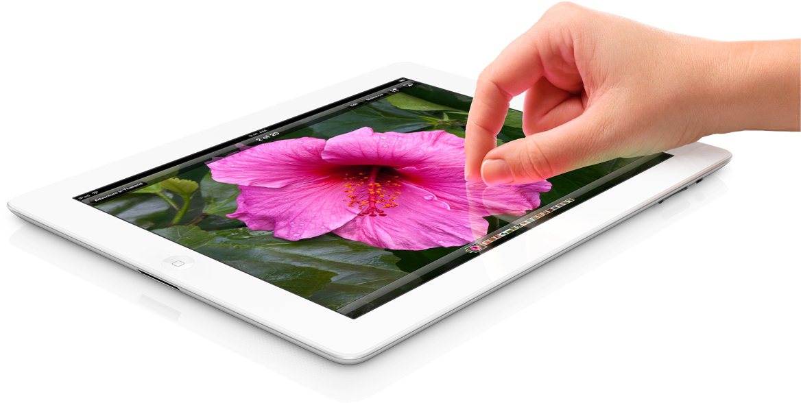 Apple Tablet Png Image - Apple Ipad Tablet 3 (1200x658), Png Download