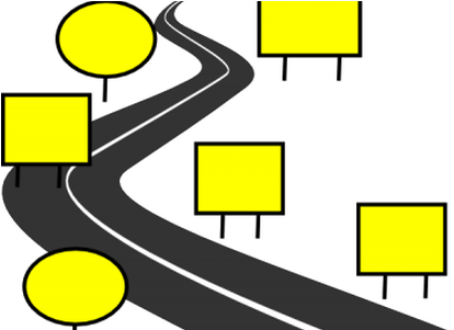 Highway Clipart Vector Frames Illustrations Hd Images - Road Map Clipart (450x300), Png Download