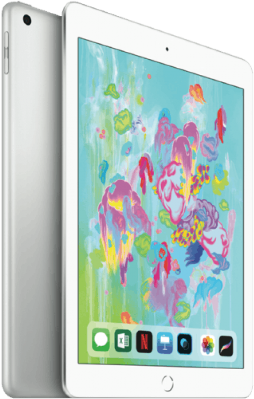 Apple - Apple Ipad 2018 Silver (1200x1200), Png Download
