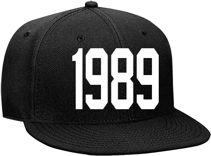 Snapback Flat Bill Hat - 80's Hat Png (450x450), Png Download