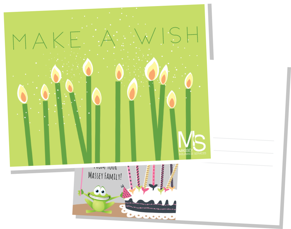 Happy Birthday Masseys Post Cards - Greeting Card (990x783), Png Download
