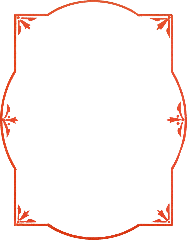 Wings Of Whimsy Red Border Png File - Transparent Red Border Png (730x937), Png Download