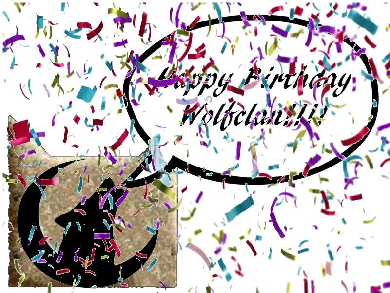 Wolfclan Bday - Graphic Design (800x600), Png Download