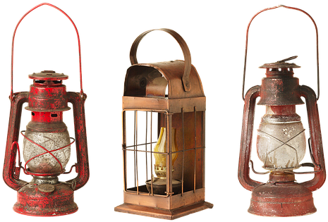 Lantern, Lamp, Old, Kerosene Lamps - Lantern (518x340), Png Download
