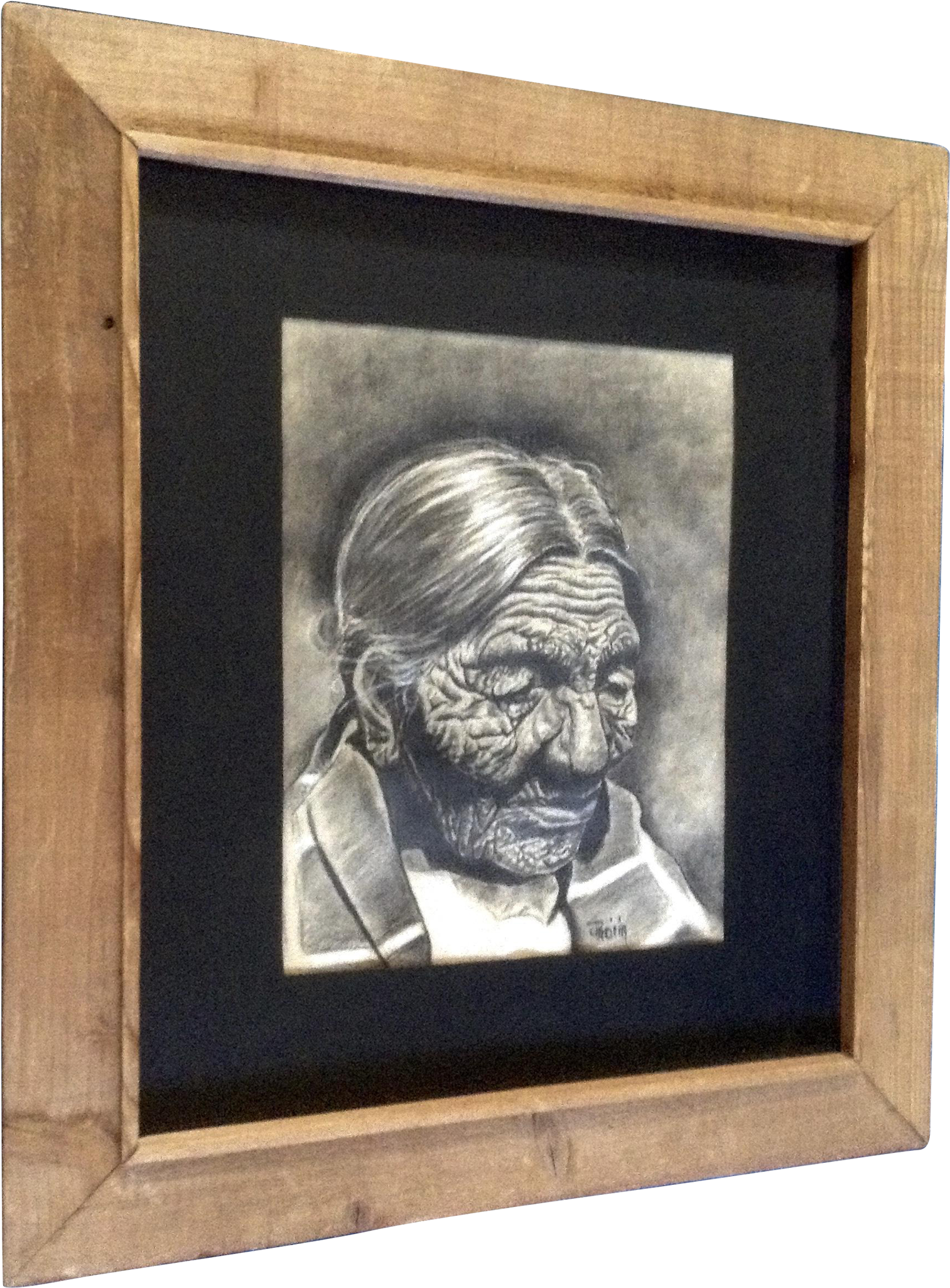 Patricia Jantzen, Large Charcoal Pastel Sketch Portrait - Picture Frame (2048x2048), Png Download