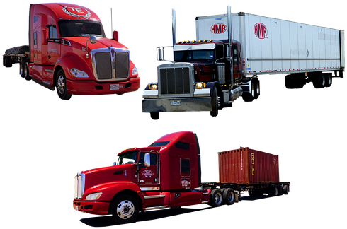 Truck, American, Transport, Traffic - Transport (510x340), Png Download