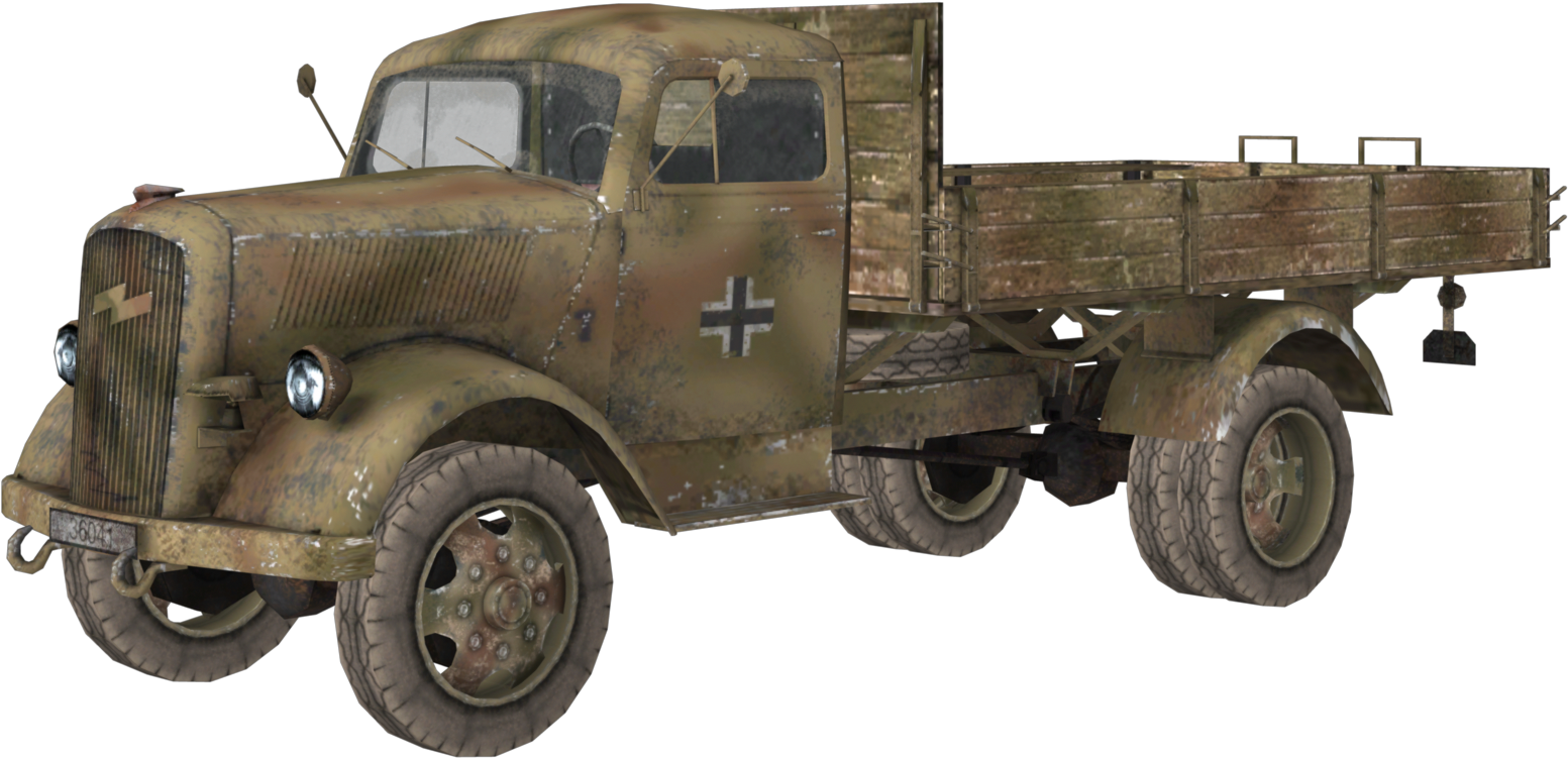 Opel Blitz - Call Of Duty Ww2 Truck (1640x830), Png Download