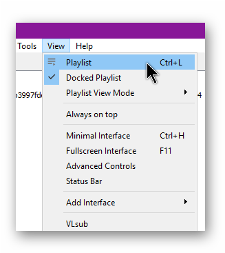 Vlc Switch To Playlist View - Playlist (339x366), Png Download
