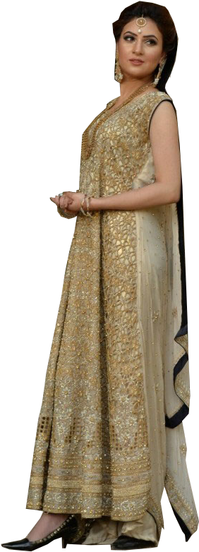 Bridal Lehenga Choli - Gown (448x800), Png Download