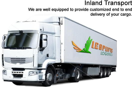 Container Transportation Trailers For All Inland Destinations - White Truck (700x400), Png Download