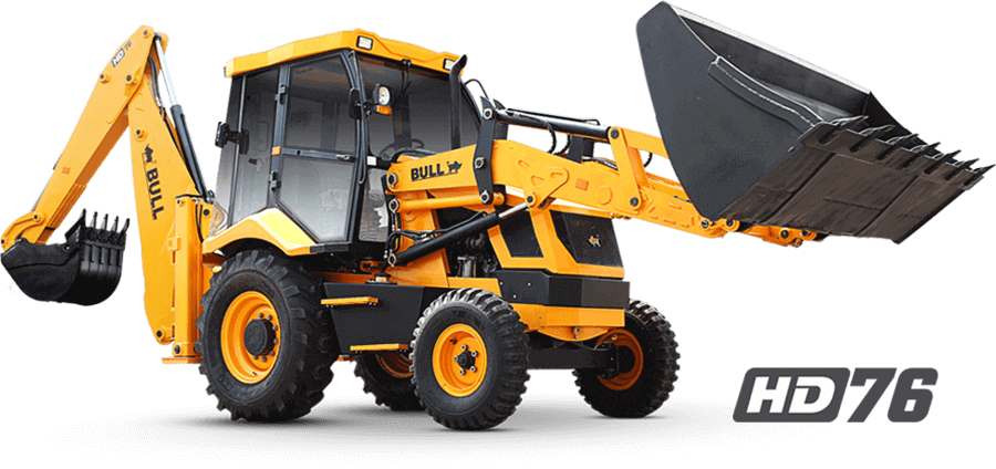 Construction-equipment - Bull Excavator (900x424), Png Download