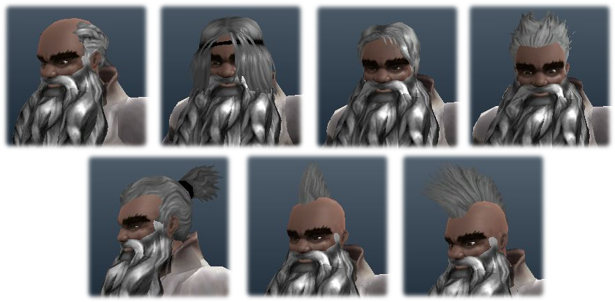 Dwarf Male Hairs - Figurine (890x460), Png Download