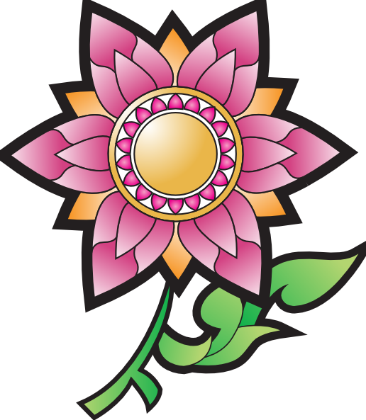 Flower Decorations Clipart (516x593), Png Download
