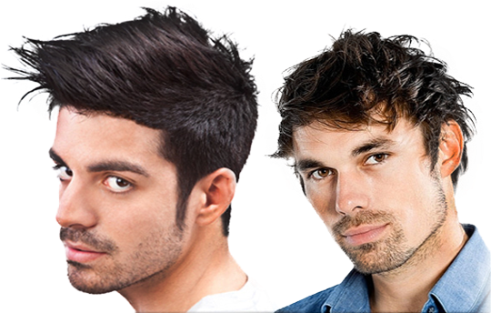 Services With A Professional - Healthy Head Of Hair Men (587x346), Png Download