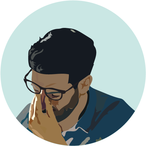 Stressed Man - Illustration (520x524), Png Download