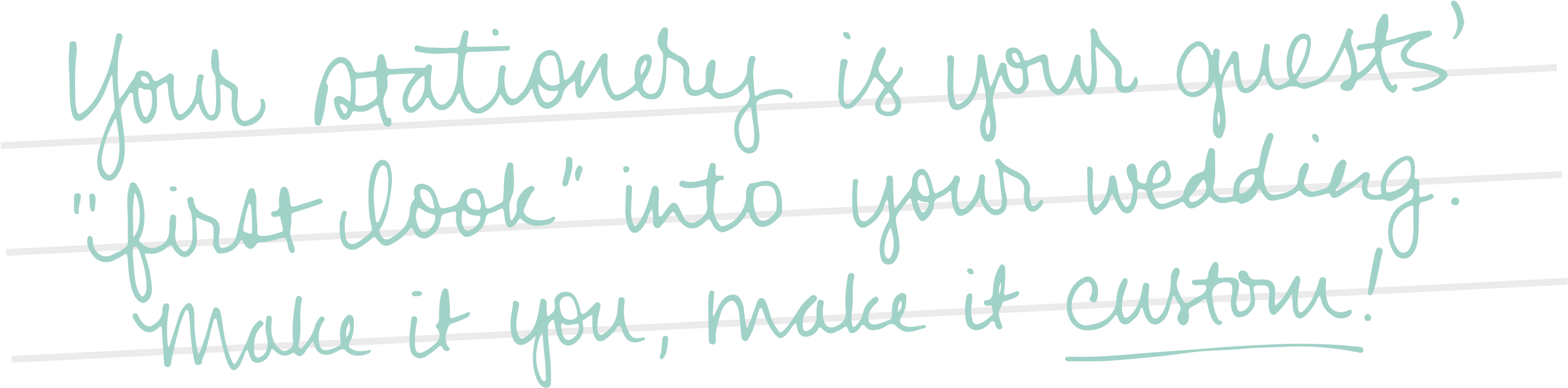 Your Stationary Is Your First Impression - First Impression (2811x833), Png Download
