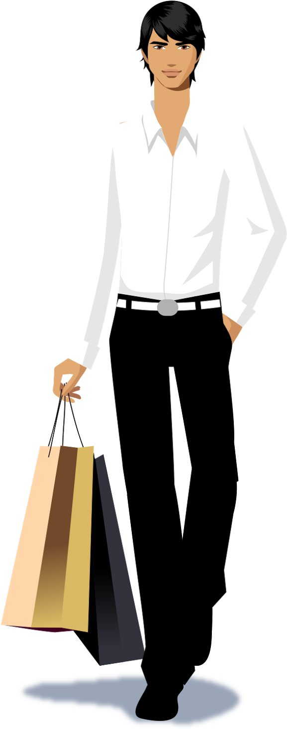Free Girl Men Vector Illustration Vector Jpg And Men Shopping Vector Full Size Png Download Seekpng