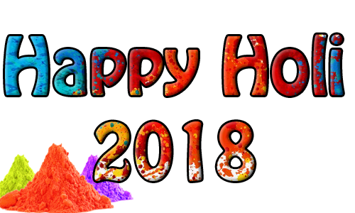 🔥 Hd Happy Holi Png Images For Editing Picsart Editing - Happy Holi 2018 Png (500x300), Png Download
