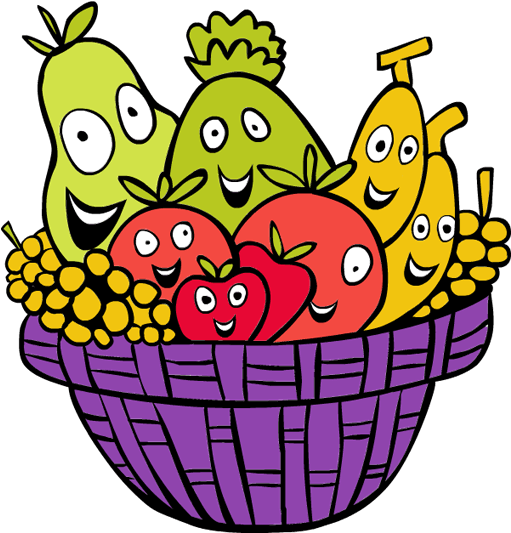 Picnic Basket Clipart Fruit Basket - Fruit Basket Clip Art (600x630), Png Download