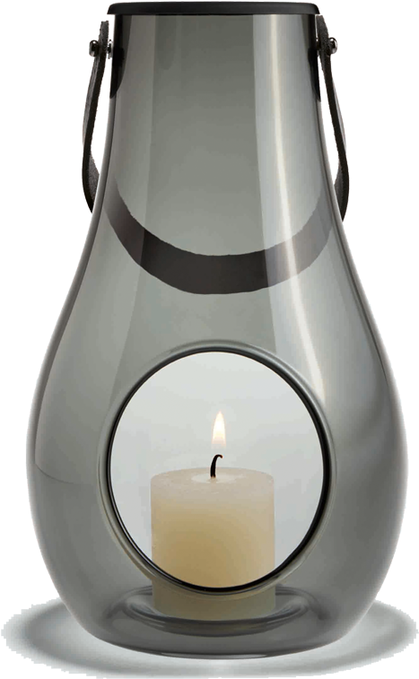 Dwl Lantern Smoke H25 Design With Light - Holmegaard Dwl Lanterne - H: 25 Cm (1200x1200), Png Download